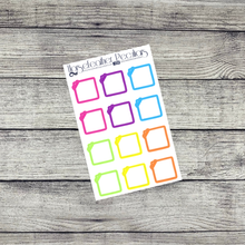 Load image into Gallery viewer, a5 1" Square 'Sticky Note' Functional Planner Stickers