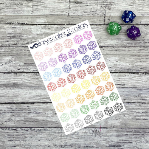D20 Planner Stickers