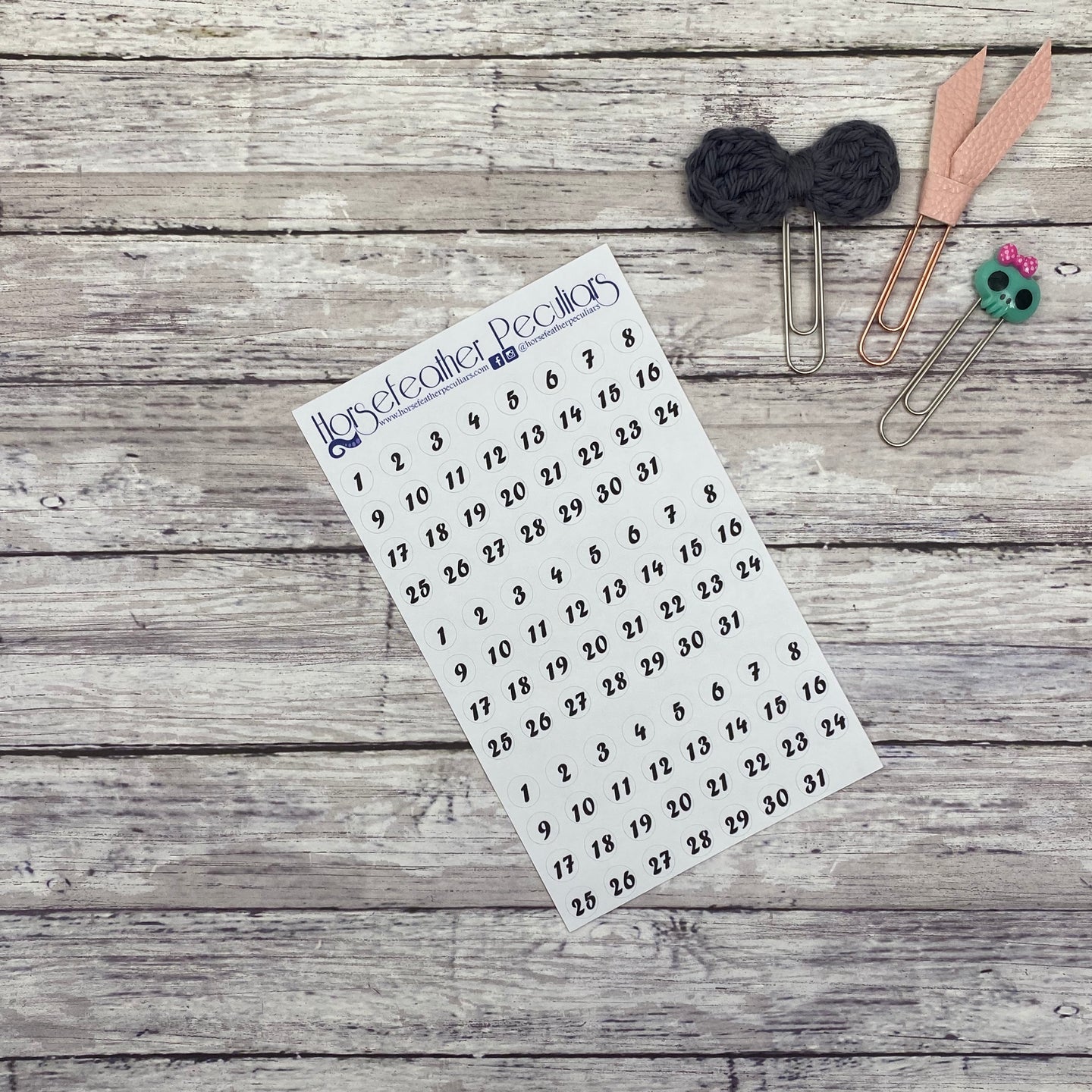 Date Dot Planner Stickers