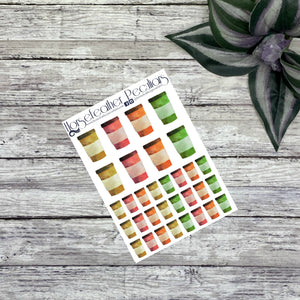 Fall Coffee Cups Deco Planner Stickers