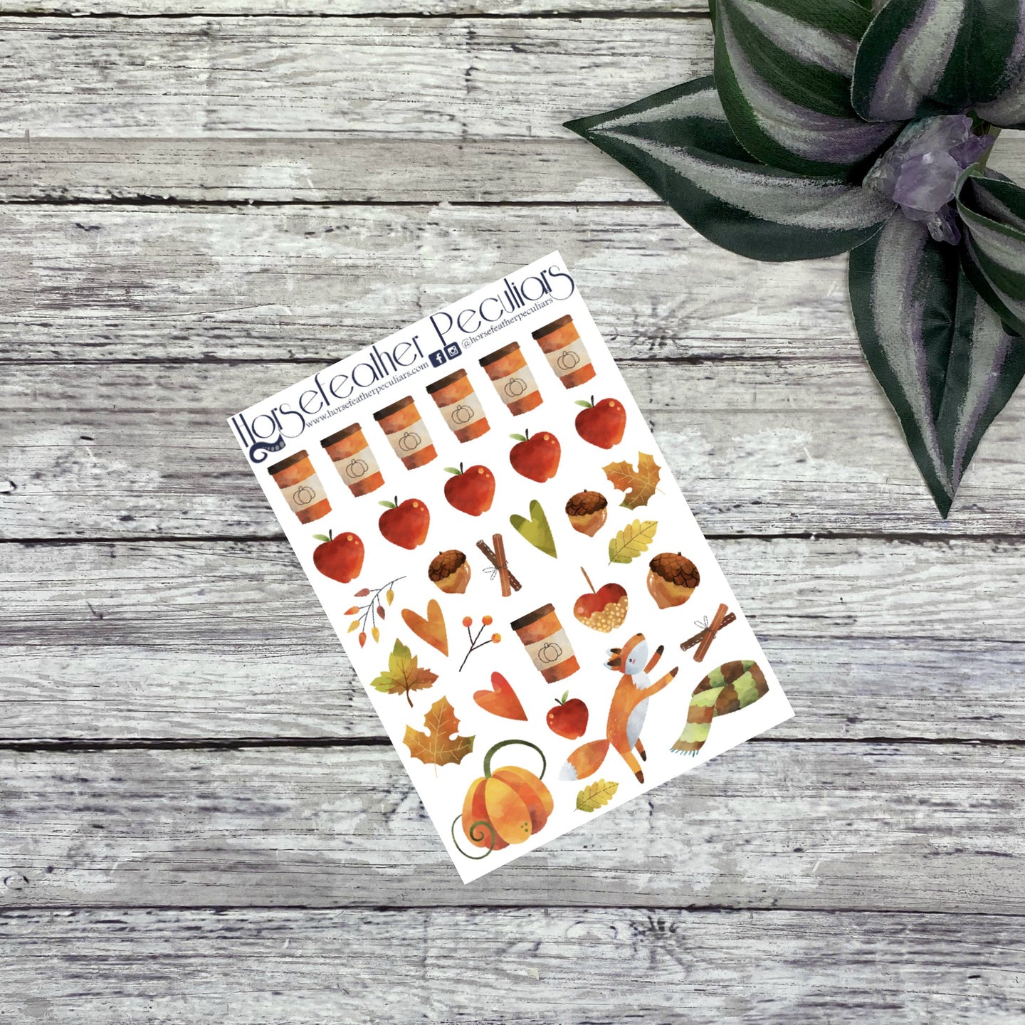 Fall into Autumn Deco Planner Stickers