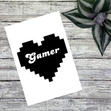 Load image into Gallery viewer, Gamer Heart Vinyl Decal