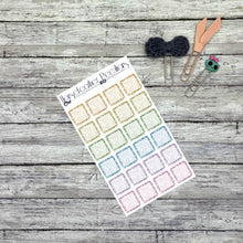 Load image into Gallery viewer, Glitter Square Planner Stickers