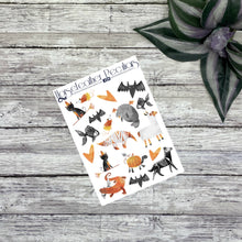 Load image into Gallery viewer, Halloween Animals Deco Planner Stickers