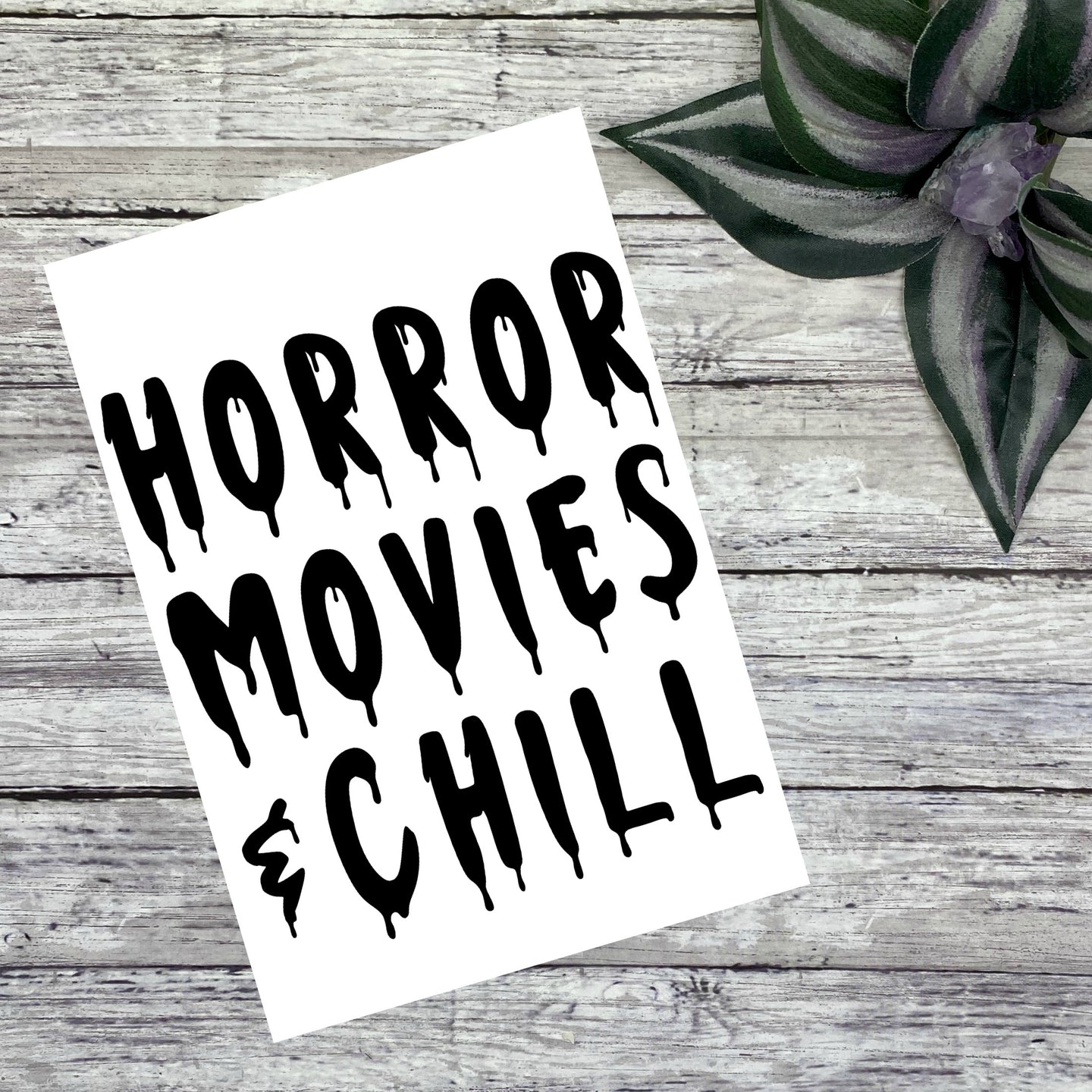 Horror Movies & Chill Vinyl Decal