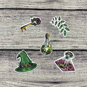 Green Witch Weekly Sticker Kit
