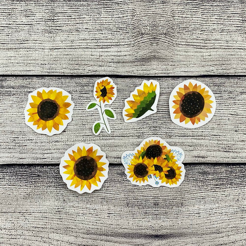 Sunflower Diecut Stickers