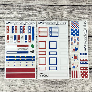 America The Beautiful MINI Weekly Sticker Kit