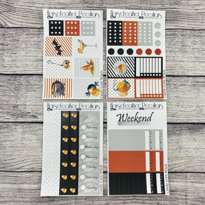 Candy Corn Witch Weekly Sticker Kit