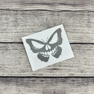 Skull Butterfly 1 Vinyl Decal