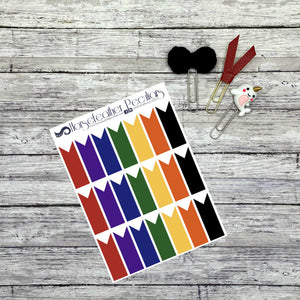 Large Flag Planner Stickers