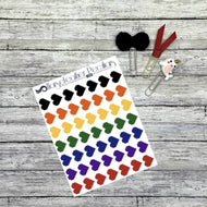 Pixel Game Heart Planner Stickers