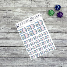 Load image into Gallery viewer, Planner Spread Dragon Planner Stickers
