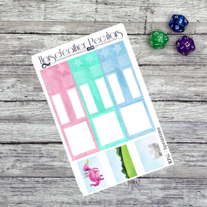 RPG Springtime Weekly Sticker Kit