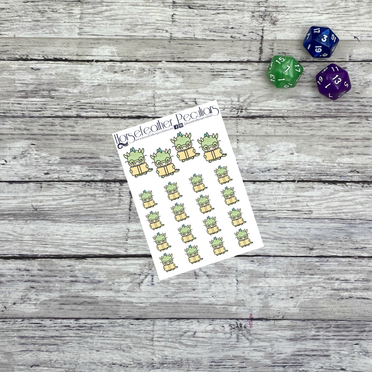 Reading Dragons Planner Stickers