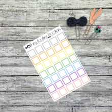 Load image into Gallery viewer, Square Outline Functional Planner Stickers