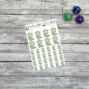 Water Dragon Planner Stickers