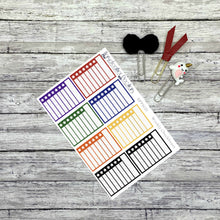 Load image into Gallery viewer, Weekly Checkbox Planner Stickers