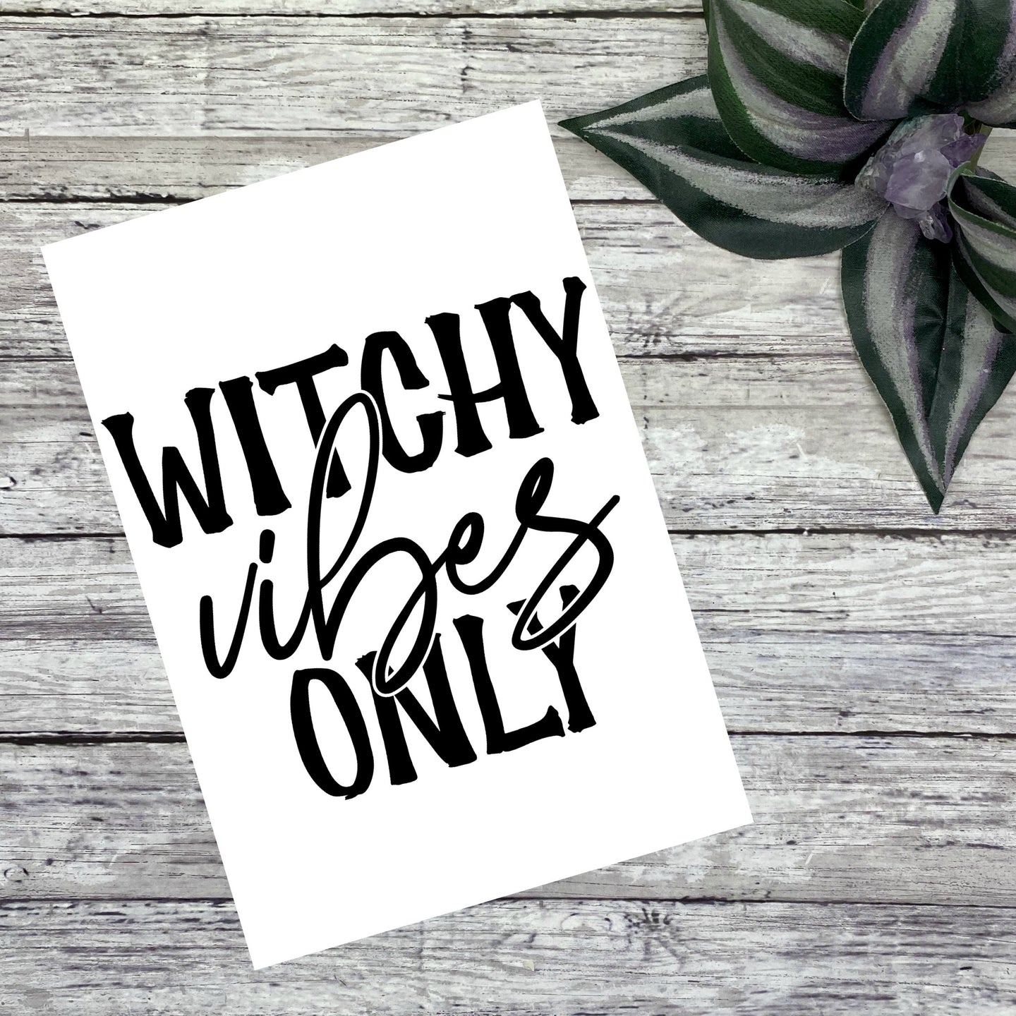Witchy Vibes Only Vinyl Decal