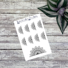 Load image into Gallery viewer, Half Mandala Planner Stickers