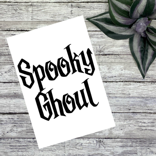 Spooky Ghoul Vinyl Decal